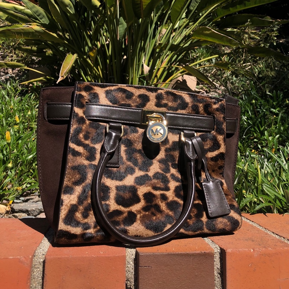 Cheetah print handbag